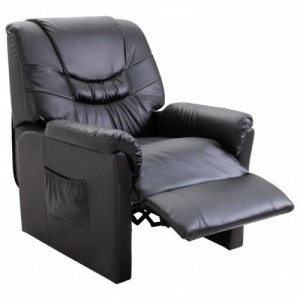 Fekete műbőr dönthető szék
