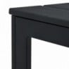 Fekete fautánzatú HDPE dohányzóasztal 78 x 78 x 74 cm