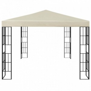 Krémszínű pavilon 3 x 4 m