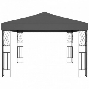 Antracitszürke szövet pavilon 3 x 4 m