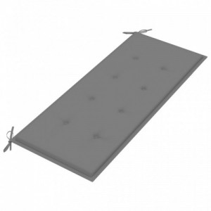 2 személyes tömör eukaliptuszfa kerti pad párnával 120 cm