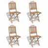 4 db összecsukható kültéri bambusz szék