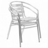 2 db rakásolható alumínium kültéri szék