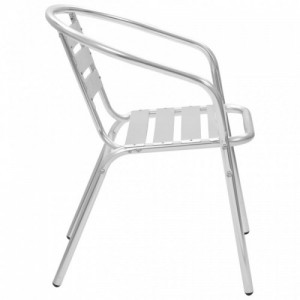 2 db rakásolható alumínium kültéri szék
