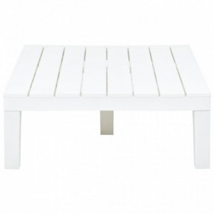 Fehér műanyag kerti asztal 78 x 78 x 31 cm