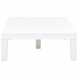 Fehér műanyag kerti asztal 78 x 78 x 31 cm
