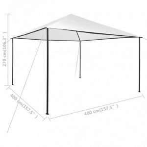 Fehér pavilon 4 x 4 x 3 m 180 g|m²