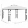 Fehér pavilon 3 x 3 m 180 g|m²