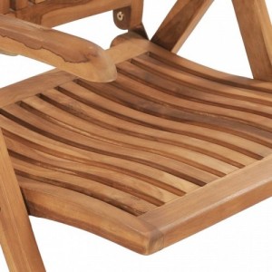 2 db dönthető tömör tíkfa kerti szék