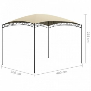 Krémszínű pavilon 3 x 4 x 2,65 m 180 g|m²