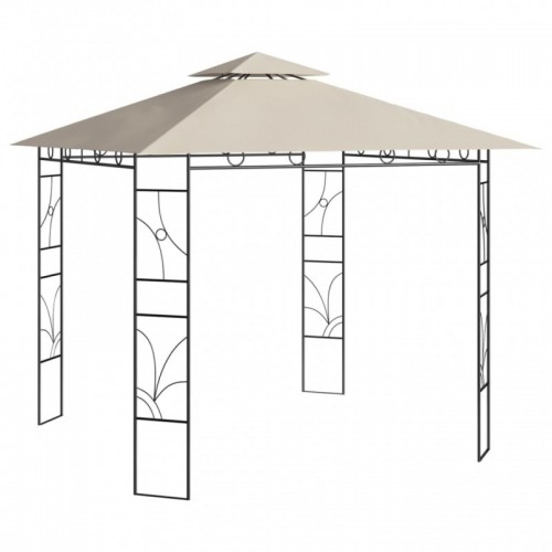 Krémszínű pavilon 3 x 3 x 2,7 m 160 g|m²