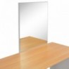 Szürke öltözőasztal tükörrel és ülőkével 104 x 45 x 131 cm
