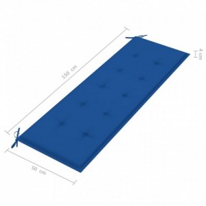 Tömör tíkfa Batavia pad királykék párnával 150 cm