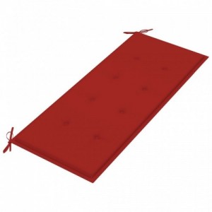 Tömör akácfa kerti pad párnával 120 cm