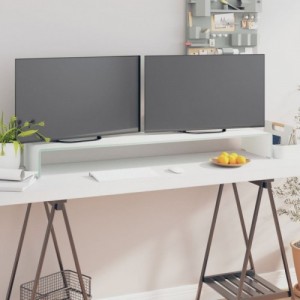 Zöld üveg TV állvány|monitor magasító 120 x 30 x 13 cm