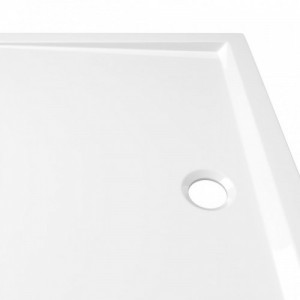Téglalap alakú fehér ABS zuhanytálca 70 x 100 cm