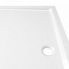 Téglalap alakú fehér ABS zuhanytálca 80 x 90 cm
