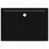 Téglalap alakú fekete ABS zuhanytálca 70 x 100 cm