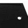 Téglalap alakú fekete ABS zuhanytálca 70 x 100 cm