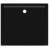 Téglalap alakú fekete ABS zuhanytálca 80 x 90 cm
