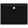Téglalap alakú fekete ABS zuhanytálca 80 x 100 cm