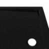 Téglalap alakú fekete ABS zuhanytálca 80 x 100 cm