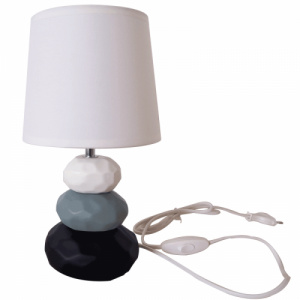 Asztali lámpa, fehér|kék|fekete, LENUS