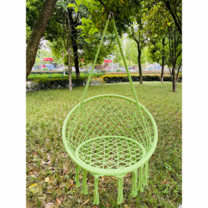 Függő szék, pamut+fém|zöld greenery, AMADO 2 NEW