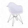 FEMAN 2 NEW szék kivitel : króm lábak , ülőrész fehér műanyag