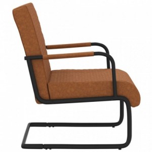 Matt barna konzolos műbőr szék