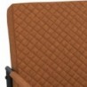 Matt barna konzolos műbőr szék