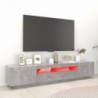 Betonszürke TV-szekrény LED-lámpákkal 200 x 35 x 40 cm