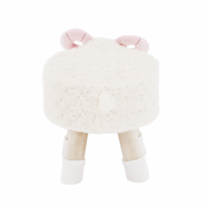 Zsámoly bárány alakban, Velvet szövet fehér|rózsaszín|természetes, LOLA