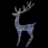 Színes XXL akril karácsonyi rénszarvas 250 LED-del 180 cm
