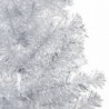 Ezüstszínű PET megvilágított műkarácsonyfa gömb szettel 240 cm