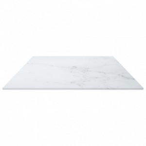Fehér edzett üveg asztallap márványdizájnnal 100 x 50 cm 6 mm