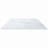 Fehér edzett üveg asztallap márványdizájnnal 100 x 50 cm 6 mm