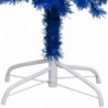 Kék PVC megvilágított műkarácsonyfa gömb szettel 240 cm