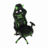 Irodai|gamer fotel, fekete|zöld, BILGI