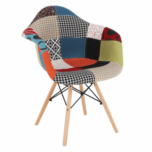 Fotel, anyag patchwork|bükk, TOBO 3  NEW