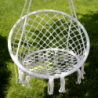 Függő szék, pamut+fém|fehér, AMADO 2 NEW