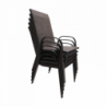 Rakásolható szék, barna melír|barna , ALDERA
