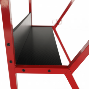 Számítógépasztal|Gamer asztal, piros|fekete, TABER