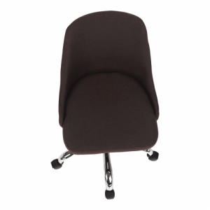 Irodai szék, barna|króm, EDIZ
