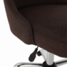 Irodai szék, barna|króm, EDIZ