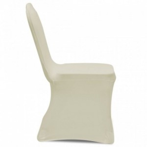 VidaXL 4 db nyújtható szék huzat krém