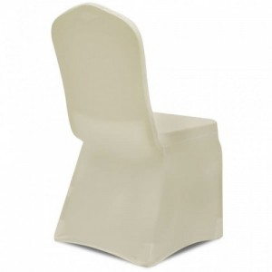 VidaXL 4 db nyújtható szék huzat krém