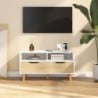 Fehér-sonoma színű szerelt fa TV-szekrény 90 x 40 x 48,5 cm
