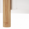 2 polcos állvány, természetes bambusz|fehér, BALTIKA TYP 1