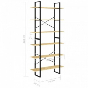 Tömör fenyőfa magasszekrény 100 x 30 x 210 cm